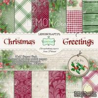 Набор скрапбумаги LemonCraft - Christmas Greetings, 15х15 см
