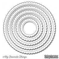 Лезвие My Favorite Things - Die-namics Stitched Mini Scallop Circle STAX, 5 шт. - ScrapUA.com