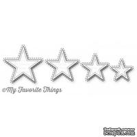 Лезвие My Favorite Things - Die-namics Inside & Out Stitched Stars, 4 шт.