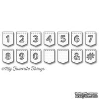 Лезвие My Favorite Things - Die-namics LLD Stitched Banner Numbers, 14 шт. - ScrapUA.com