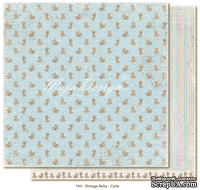 Лист двусторонней скрапбумаги от Maja design - Vintage Baby - Cutie, 30х30 см