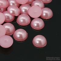 Полужемчужинки PearlPink, 6x3мм, цвет розовый, 50 шт.