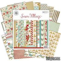 Набор бумаги от Pink Paislee - Snow Village - Paper Pad, 15x15 см.