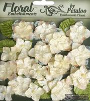 Набор цветов Petaloo - Velvet Hydrangeas Collection Cream, 40 шт.