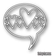 Нож для вырубки от Poppystamps - Heart Word Balloon