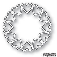 Нож для вырубки от Poppystamps - Fancy Heart Ring craft die