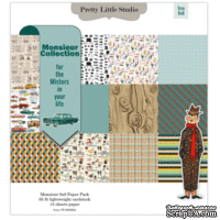 Набор бумаги для скрапбукинга от Pretty Little Studio - Monsieur Paper Pack