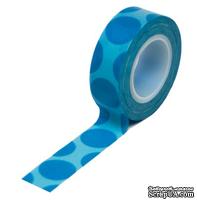 Бумажный скотч Queen & Co - Trendy Tape Mega Dot Blue, 1 шт