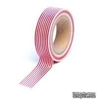 Бумажный скотч Queen & Co - Trendy Tape Stripes Red, 1 шт