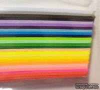 Набор полосок бумаги для квиллинга, 25 цветов, 1,5х295 мм, 80 г/м2, 200 шт. - ScrapUA.com