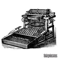 Акриловый штамп Stamp Typewriter RE023 Печатная машинка, размер 5 * 3,8 см