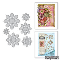 Ножи от Spellbinders – Shapeabilities Succulent and Mum Flower Etched Dies Thoughtful Expressions by Marisa Job