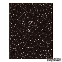 Резиновый штамп Hero Arts - Reverse Constellation Background, на деревянном блоке