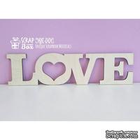 Деревянный декор ScrapBox - Надпись Love Wfi-001