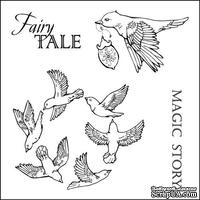 Набор штампов от Scrapberry's - Сказка о феях. Волшебная история, 10,5 x 10,5см
