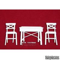 Чипборд Scrapiniec - Греческая таверна - столик и стулья