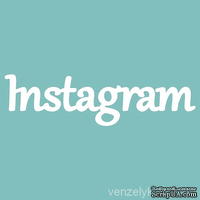 Чипборд от Вензелик - С надписью "Instagram", размер: 28x105 мм