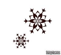 Набор акриловых штампов Christmas Stamp Snowflakes SR006 Снежинки, 2 штуки