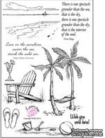 Набор акриловых штампов от Flourishes - Beach Life Stamp Set - ScrapUA.com
