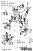 Акриловый штамп от Flourishes - Bees & Blooms