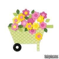 Лезвие Sizzix Bigz Die - Wheelbarrow & Flowers