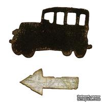 Магнитное лезвие от Sizzix - Mini Old Jalopy and Arrow Set, 2 шт