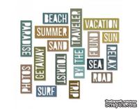 Ножи от Tim Holtz Alterations - Thinlits - Vacation Words - Block, 18 шт