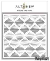 Маска -трафарет  от Altenew - Sketched Lines, 15х15 см