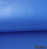 Экокожа, цвет - синий, толщина 0.6 мм, 50Х70 см
