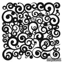 Маска The Crafter's Workshop - Mini Template Cosmic Swirl, 15х15 см