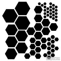 Маска The Crafter's Workshop - Mini Template Hexagons, 15х15 см