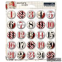 Брадсы Teresa Collins Designs - Santa's List - Decorative Brads