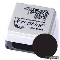 Пигментные быстросохнущие чернила Tsukineko - VersaFine 1in Cube Pads Onyx Black