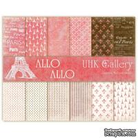 Набор двусторонней скрапбумаги UHK Gallery - Allo Allo, 30,5х30,5 см, 6 листов