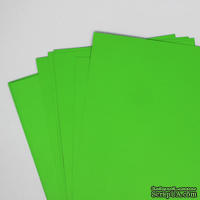 Двусторонний лист бумаги, цвет зеленый, размер А4, 120гр/м.кв - ScrapUA.com
