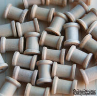 Деревянная катушка от Maya Road - Wood Mini Spools, размеры: 1см диаметр, высота 1.3см, 1 шт. - ScrapUA.com