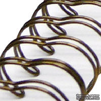 Спираль для биндера Zutter - Bind-It-All - цвет античная бронза, 19 мм, 6 штук