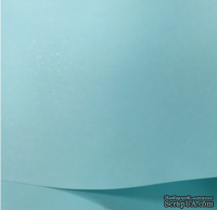 Дизайнерская бумага Star Rain, 30х30, цвет голубой отблеском глиттера, плотность 120 г/м2  