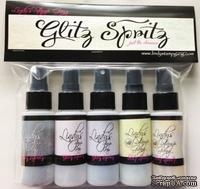 Набор спреев для штампинга от Lindy&#039;s Stamp Gang - Glitz Spritz set, цвет белый, желтый, серый (ПОВРЕЖДЕНА УПАКОВКА) - ScrapUA.com