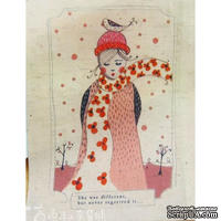 Картинки на льне - Цветущая зима, арт.0123, 20х15 см