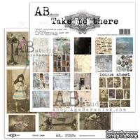 Набор бумаги от ABstudio - "Take me there"- scrapbooking paper set 8x 30х30см + bonus