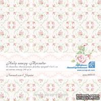 Набор бумаги от Евгения Курдибановская ТМ - "Троянди", 15х15 см, 10 листов