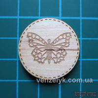Деревянное украшение от Вензелик - Круглячок 04 - ScrapUA.com
