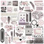 Набор высечек из чипборда  Prima - Rose Quartz Ephemera Cardstock Die-Cuts - ScrapUA.com