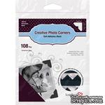 Уголки для фото Photo Corners Classic Style Self-Adhesive Photo Corners - черного цвета, 12мм, 108 шт. - ScrapUA.com
