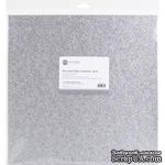 Глиттерный лист ETC Papers Non-Shed Glitter Cardstock, 30,5x30,5 см, цвет серебро, 1 шт. - ScrapUA.com