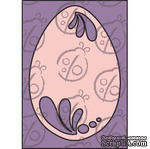 Чипборд. Пасхальное яйцо с завитками №2. 9 см - ScrapUA.com