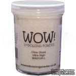 Пудра для эмбоссинга от Wow - Clear Gloss Embossing Powder ULTRA HIGH, крупнозернистая - БОЛЬШАЯ баночка, 160 мл - ScrapUA.com