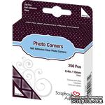Уголки для фото Photo Corners Polypropylene Photo Corners - прозрачные, 10мм, 250 шт. - ScrapUA.com