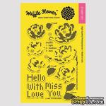 Силиконовый штамп от Waffle Flower - Stitched Roses Stamp Set - ScrapUA.com